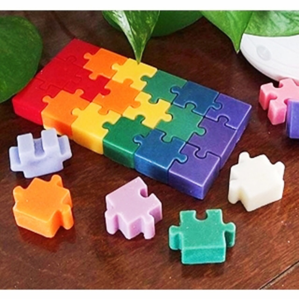 Handmade All Natural Puzzle Wickless Soy Candles